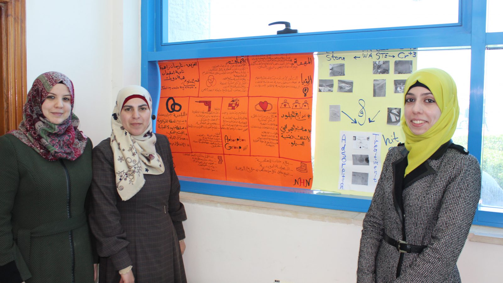 Heba Dweik, Nadia Iqaefan and Narmeen Zahdeh